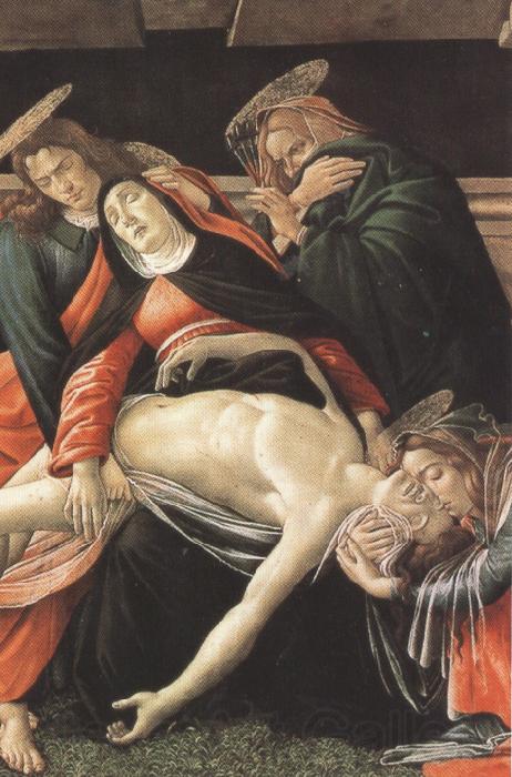Sandro Botticelli Details of Lament fro Christ Dead,with st jerome,St Paul and St Peter (mk36) Norge oil painting art